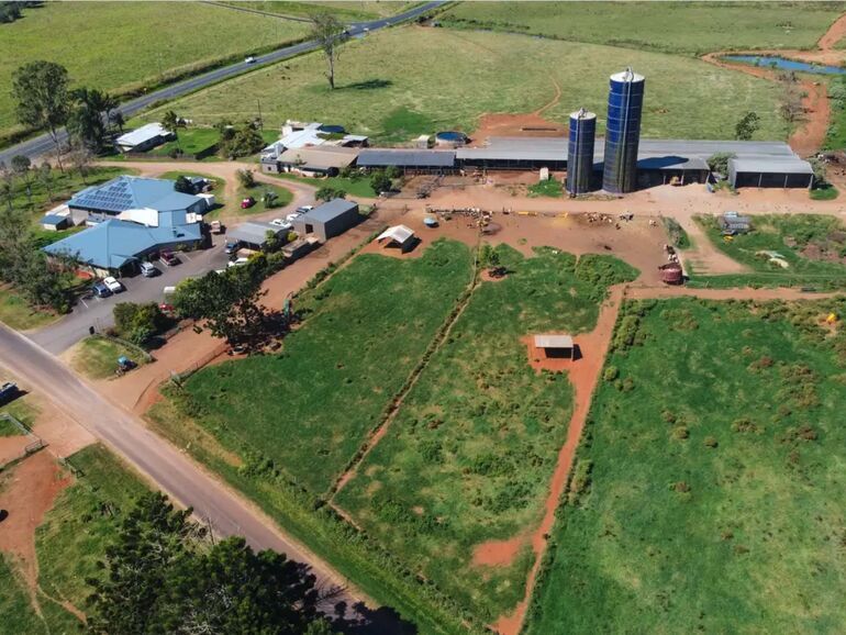 Aerial view of the Gallo farm